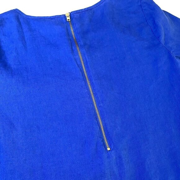 J Crew Linen Embroidered Top Women's Sz 6  Elegant Business Career Office - Picture 4 of 10